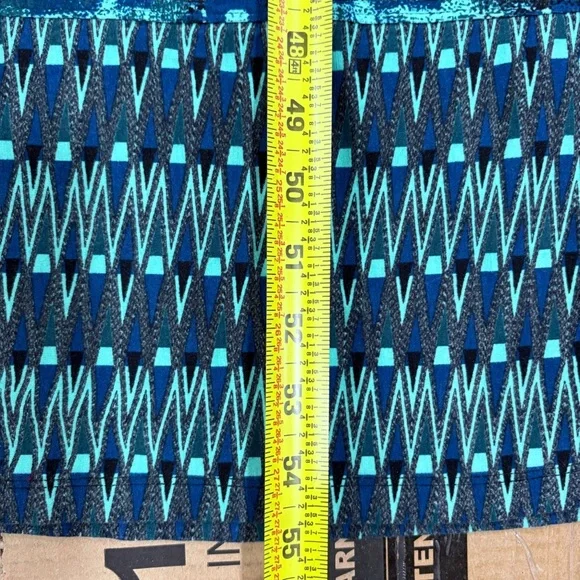 Athleta Women Maxi Dress S Blue Tie Dye Stretch Halter Athleisure Vacation - Picture 9 of 9